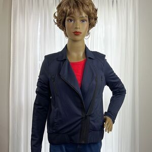 Cabi Asymmetrical Zip Lightweight Jacket Small